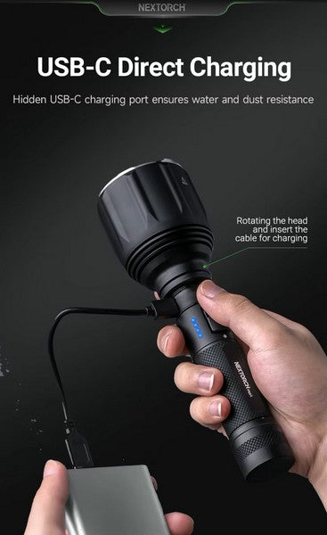 Lampe Torche Nextorch P82C - 2200 Lumens rechargeable - longue portée - NYCTALOPE