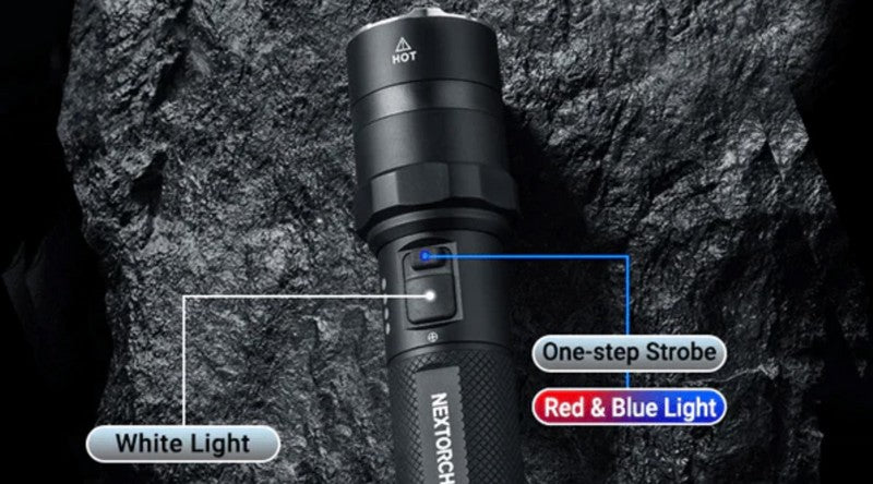 Lampe Torche Nextorch P83 - 1300 Lumens rechargeable - balise de signalisation  NYCTALOPE  