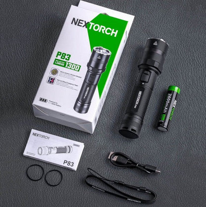 Lampe Torche Nextorch P83 - 1300 Lumens rechargeable - balise de signalisation  NYCTALOPE  