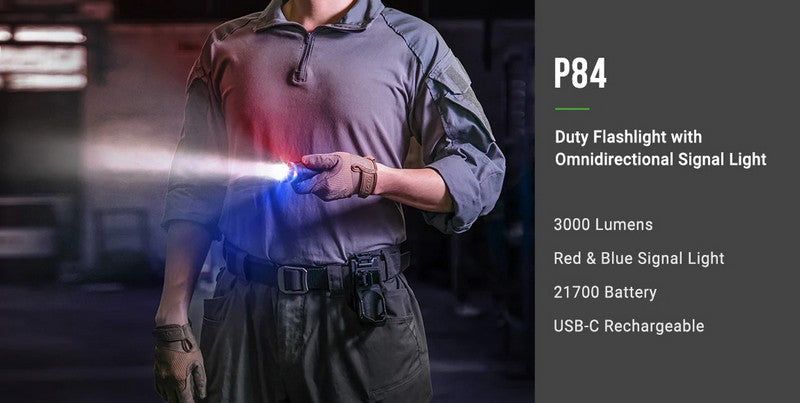 Lampe Torche Nextorch P84 - 3000 Lumens rechargeable - balise de signalisation  NYCTALOPE  