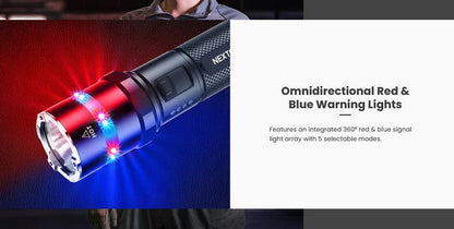 Lampe Torche Nextorch P84 - 3000 Lumens rechargeable - balise de signalisation  NYCTALOPE  