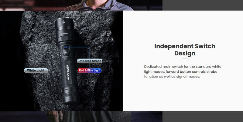 Lampe Torche Nextorch P84 - 3000 Lumens rechargeable - balise de signalisation  NYCTALOPE  