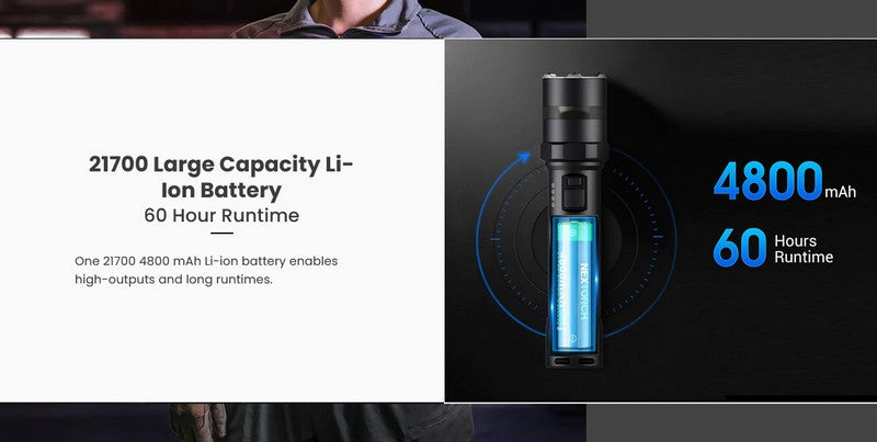 Lampe Torche Nextorch P84 - 3000 Lumens rechargeable - balise de signalisation  NYCTALOPE  