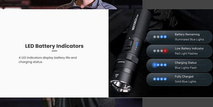 Lampe Torche Nextorch P84 - 3000 Lumens rechargeable - balise de signalisation  NYCTALOPE  