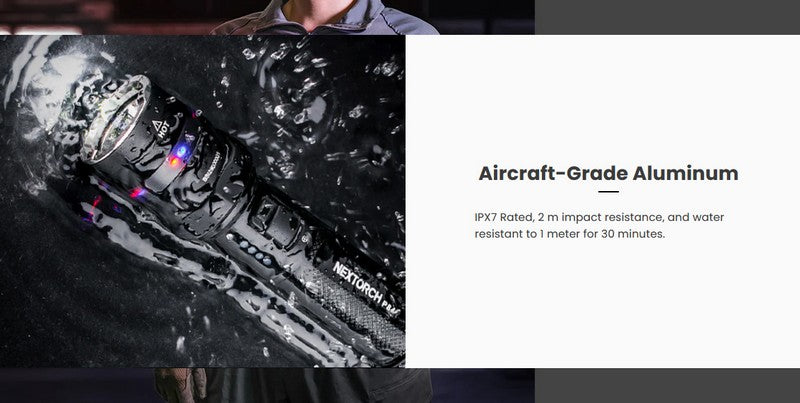 Lampe Torche Nextorch P84 - 3000 Lumens rechargeable - balise de signalisation  NYCTALOPE  