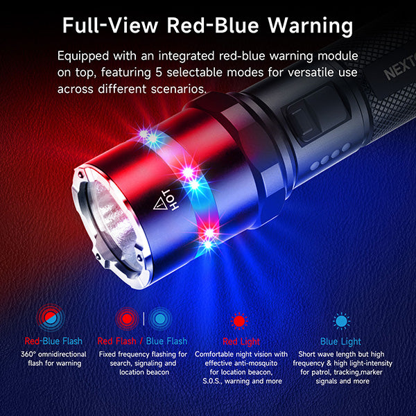 Lampe Torche Nextorch P84B - 3700 Lumens rechargeable - balise de signalisation  NYCTALOPE  