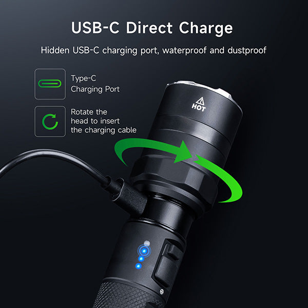 Lampe Torche Nextorch P84B - 3700 Lumens rechargeable - balise de signalisation  NYCTALOPE  