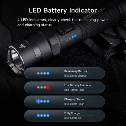 Lampe Torche Nextorch P84B - 3700 Lumens rechargeable - balise de signalisation  NYCTALOPE  