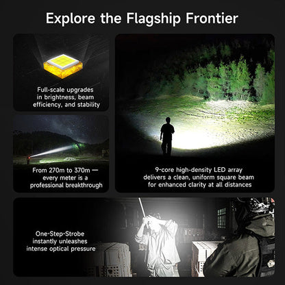 Lampe Torche Nextorch P84B - 3700 Lumens rechargeable - balise de signalisation  NYCTALOPE  