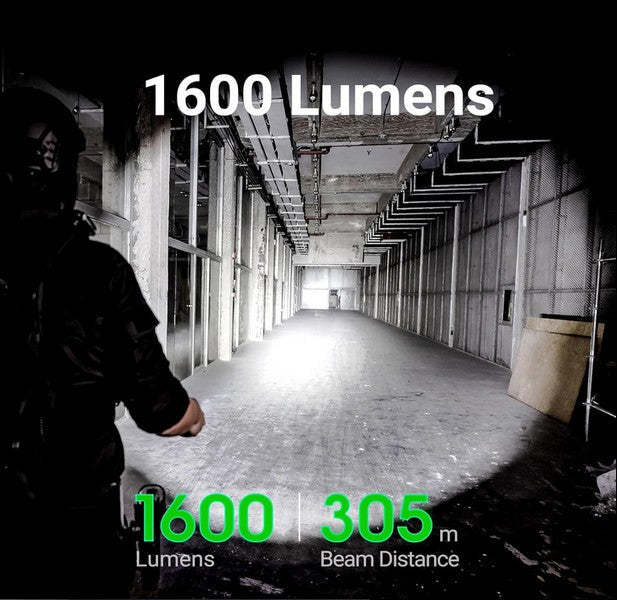 Lampe Torche Nextorch P86 - 1600 Lumens rechargeable USB-C sifflet électronique intégré  NYCTALOPE  