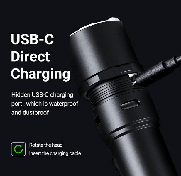 Lampe Torche Nextorch P86 - 1600 Lumens rechargeable USB-C sifflet électronique intégré  NYCTALOPE  