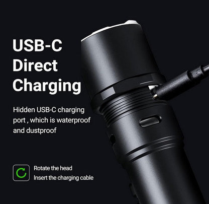 Lampe Torche Nextorch P86 - 1600 Lumens rechargeable USB-C sifflet électronique intégré  NYCTALOPE  