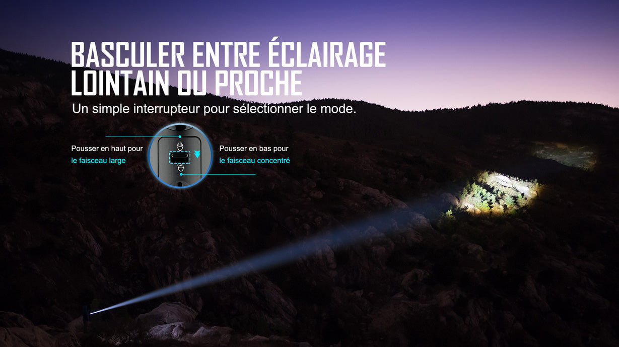 Lampe Torche Olight MARAUDER 2 - 14000 Lumens – Rechargeable  NYCTALOPE  