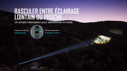 Lampe Torche Olight MARAUDER 2 - 14000 Lumens – Rechargeable  NYCTALOPE  