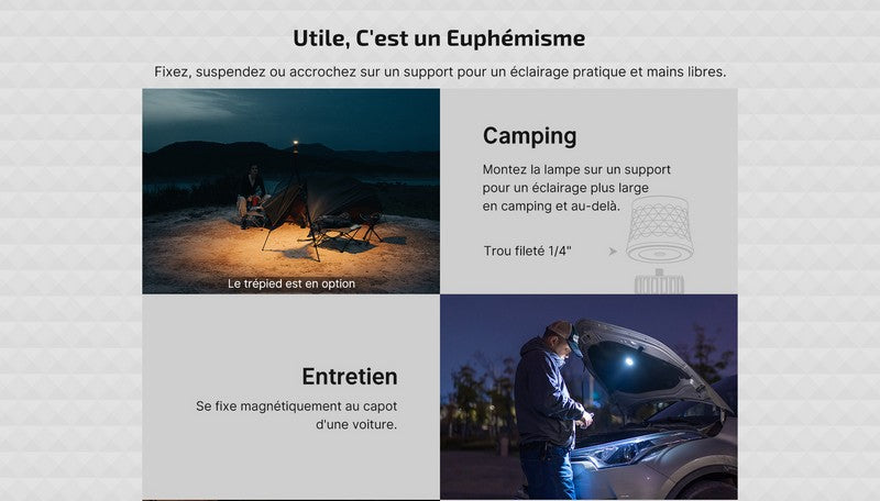 Lampe Torche Olight Prowess 5000 Lumens éclairage bidirectionnel