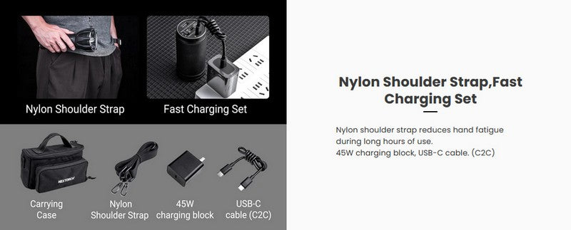 Lampe torche Nextorch ST30C - 15 000 Lumens - rechargeable - Powerbank intégré  NYCTALOPE  