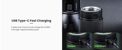 Lampe torche Nextorch ST30 V2.0 - 8000 Lumens - rechargeable - Powerbank intégré  NYCTALOPE  