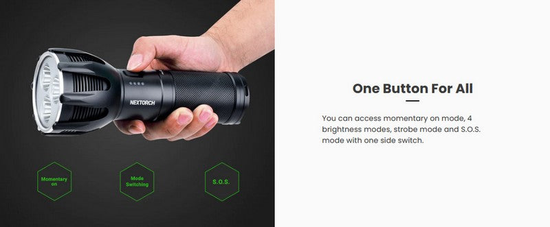 Lampe torche Nextorch ST30 V2.0 - 8000 Lumens - rechargeable - Powerbank intégré  NYCTALOPE  