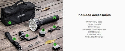 Lampe torche Nextorch ST31 - 20 000 Lumens - rechargeable - Powerbank intégré  NYCTALOPE  