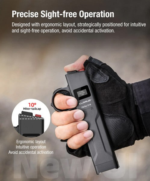 Lampe Torche FlatTac Klarus X1-K - 4200Lumens rechargeable USB-C - avec anneau tactique  NYCTALOPE  