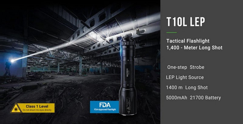 Lampe Torche Laser LEP Nextorch T10L - 520 Lumens rechargeable - Ultra longue portée