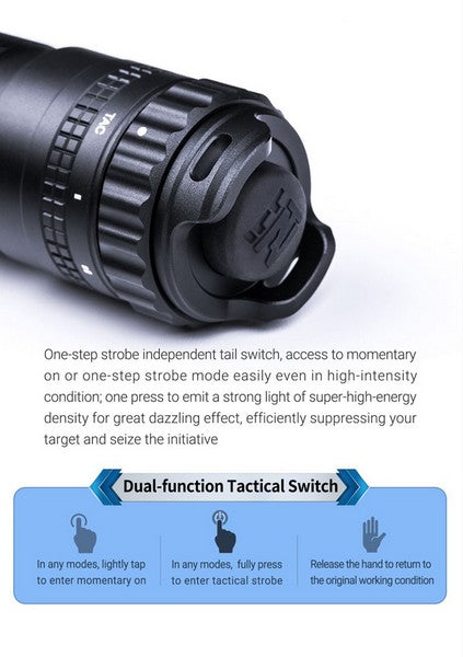 Lampe Torche Laser LEP Nextorch T10L - 520 Lumens rechargeable - Ultra longue portée  NYCTALOPE  