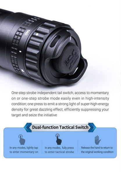 Lampe Torche Laser LEP Nextorch T10L - 520 Lumens rechargeable - Ultra longue portée  NYCTALOPE  