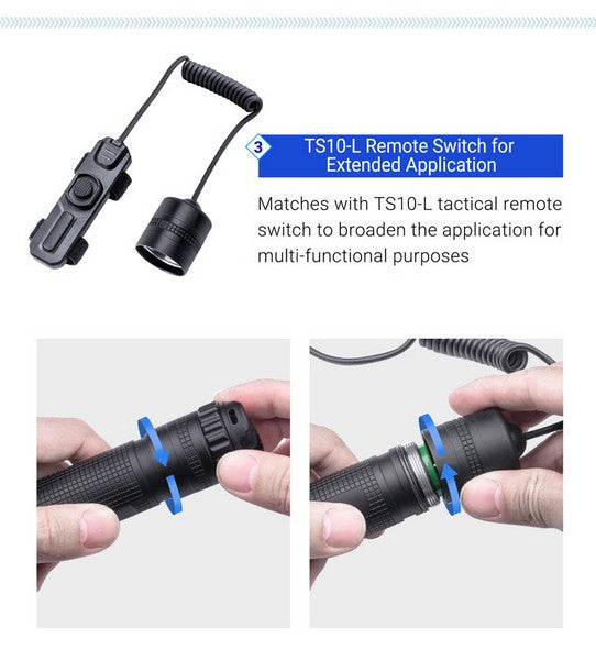 Lampe Torche Laser LEP Nextorch T10L - 520 Lumens rechargeable - Ultra longue portée  NYCTALOPE  