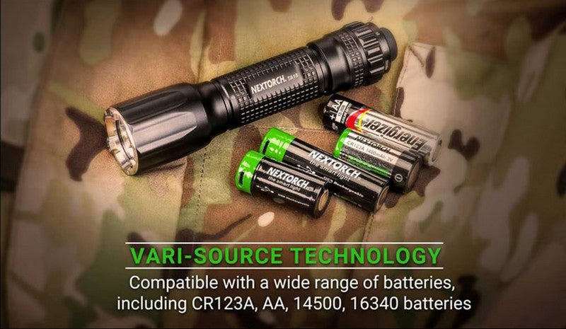 Lampe Torche Tactique Nextorch TA15 V2.0 - 700 Lumens One Step Strobe  NYCTALOPE  