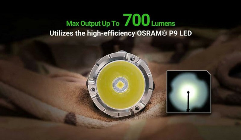 Lampe Torche Tactique Nextorch TA15 V2.0 - 700 Lumens One Step Strobe  NYCTALOPE  