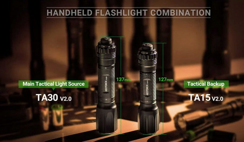 Lampe Torche Tactique Nextorch TA15 V2.0 - 700 Lumens One Step Strobe  NYCTALOPE  