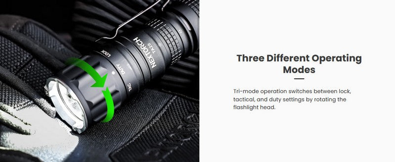 Lampe Torche Tactique Nextorch TA20 - 1000 Lumens  NYCTALOPE  