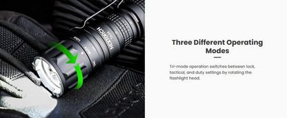 Lampe Torche Tactique Nextorch TA20 - 1000 Lumens  NYCTALOPE  