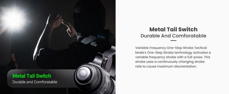 Lampe Torche Tactique Nextorch TA20 - 1000 Lumens  NYCTALOPE  