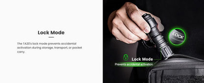 Lampe Torche Tactique Nextorch TA20 - 1000 Lumens  NYCTALOPE  