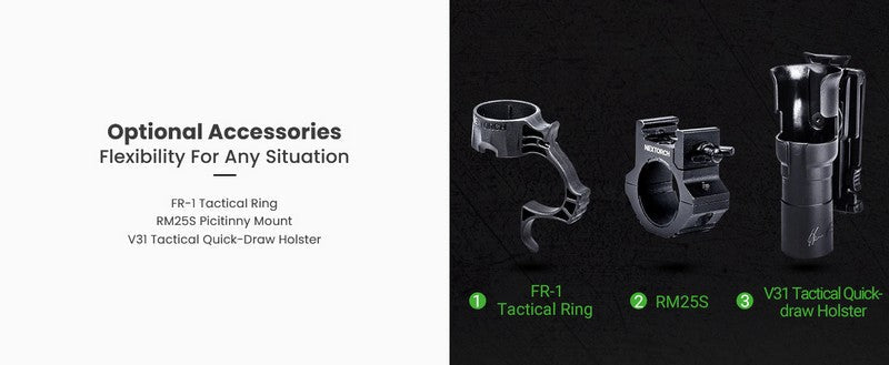 Lampe Torche Tactique Nextorch TA20 - 1000 Lumens  NYCTALOPE  