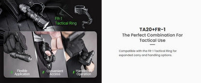 Lampe Torche Tactique Nextorch TA20 - 1000 Lumens  NYCTALOPE  