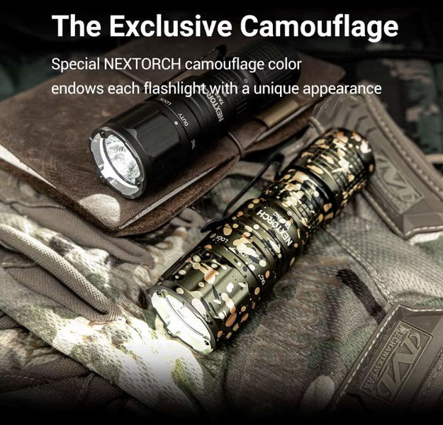 Lampe Torche Tactique Nextorch TA20NC - Camouflage - 1000 Lumens - NYCTALOPE