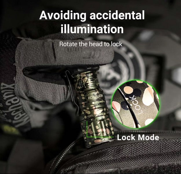 Lampe Torche Tactique Nextorch TA20NC - Camouflage - 1000 Lumens - NYCTALOPE