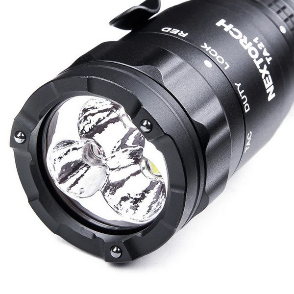 Lampe Torche Tactique Nextorch TA21 SET - 1300 Lumens - lumière rouge - anneau tactique - NYCTALOPE