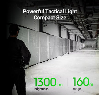 Lampe Torche Tactique Nextorch TA21 SET - 1300 Lumens - lumière rouge - anneau tactique - NYCTALOPE