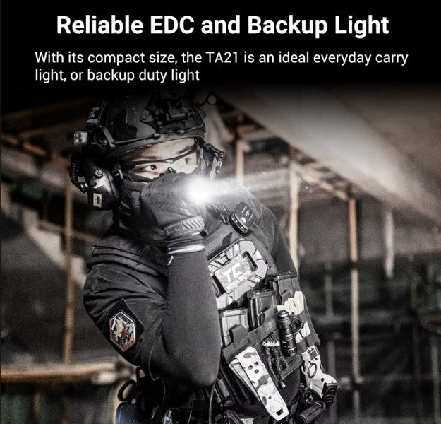 Lampe Torche Tactique Nextorch TA21 SET - 1300 Lumens - lumière rouge - anneau tactique - NYCTALOPE