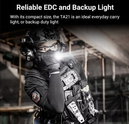 Lampe Torche Tactique Nextorch TA21 SET - 1300 Lumens - lumière rouge - anneau tactique - NYCTALOPE