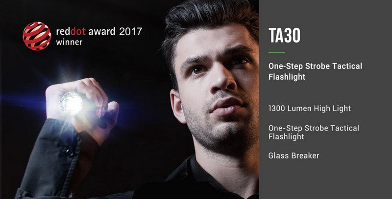 Lampe Torche Tactique Nextorch TA30 V2.0 – 1300 Lumens  NYCTALOPE  