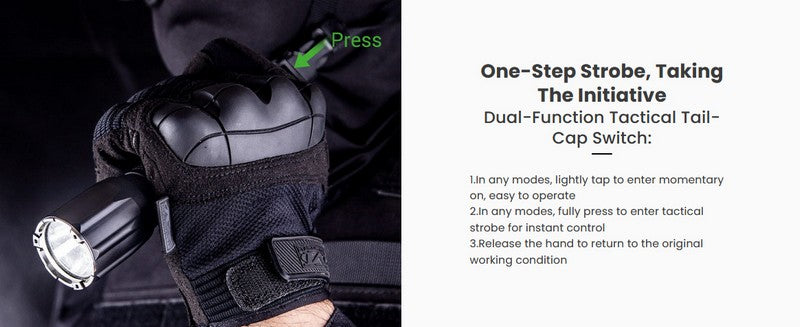 Lampe Torche Tactique Nextorch TA30 V2.0 – 1300 Lumens  NYCTALOPE  