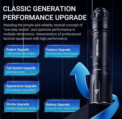 Lampe Torche Tactique Nextorch TA30C - 1600 Lumens  NYCTALOPE  