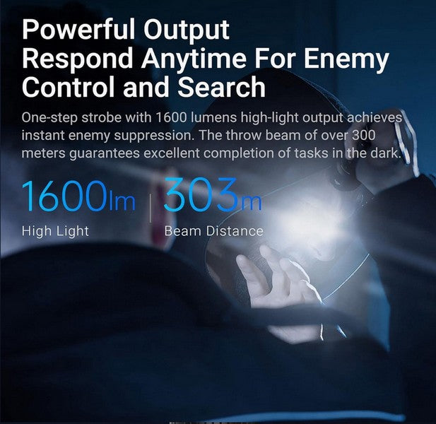 Lampe Torche Tactique Nextorch TA30C - 1600 Lumens  NYCTALOPE  