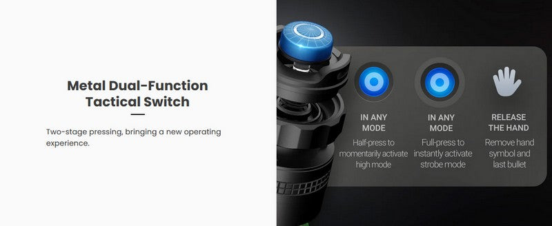 Lampe Torche Tactique Nextorch TA30C MAX - 3000 Lumens  NYCTALOPE  