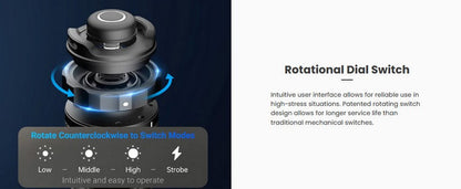 Lampe Torche Tactique Nextorch TA30C MAX - 3000 Lumens  NYCTALOPE  