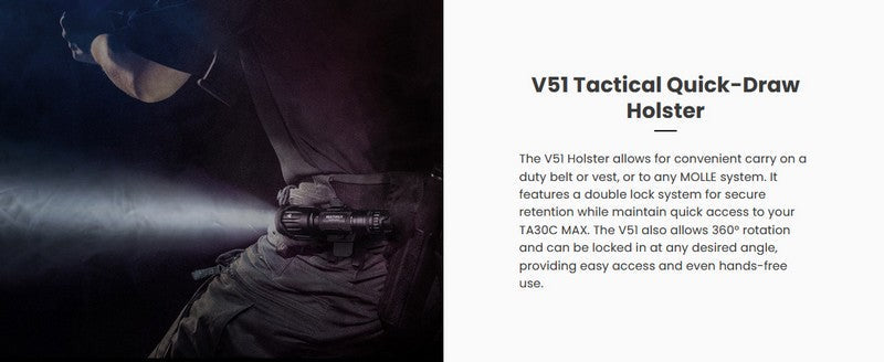 Lampe Torche Tactique Nextorch TA30C MAX - 3000 Lumens  NYCTALOPE  